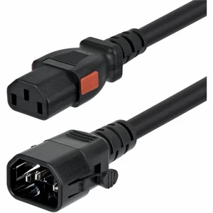 StarTech 10ft 3m Heavy Duty Power Extension Cord Locking C14 to Locking C13 PDU Power Cord 15A 250V 14AWG UL Listed TAA C14LC13L14G15ABK10FT StarTech 10ft 3m Heavy Duty Power Extension Cord Locking C14 to Locking C13 PDU Power Cord 15A 250V 14AWG UL Listed TAA C14LC13L14G15ABK10FT