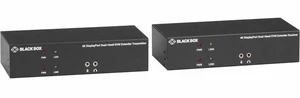 Black Box KVX Series KVM Extender Kit over Fiber 4K DisplayPort USB 2.0 Hub Serial Audio Local Video Black Box KVX Series KVM Extender Kit over Fiber 4K DisplayPort USB 2.0 Hub Serial Audio Local Video