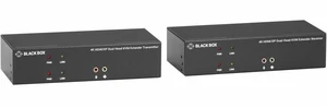 Black Box KVX Series KVM Extender Kit over Fiber 4K Dual-Monitor HDMI/DisplayPort USB 2.0 Serial Audio Local Video Black Box KVX Series KVM Extender Kit over Fiber 4K Dual-Monitor HDMI/DisplayPort USB 2.0 Serial Audio Local Video
