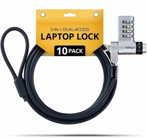 StarTech 10-Pack 3-in-1 Dual-Access Laptop Lock 6.6ft TAA StarTech 10-Pack 3-in-1 Dual-Access Laptop Lock 6.6ft TAA