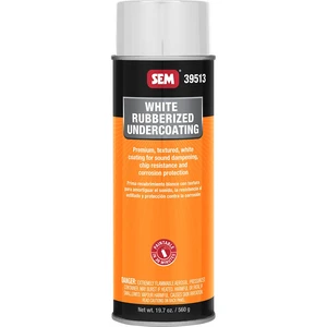 SEM Rubberized Undercoating - 24oz Aerosol Can - White SEM Rubberized Undercoating - 24oz Aerosol Can - White