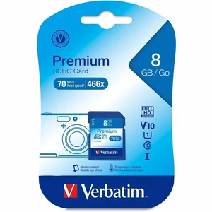 Verbatim 8GB Premium SDHC Memory Card UHS-I Class 10 Verbatim 8GB Premium SDHC Memory Card UHS-I Class 10