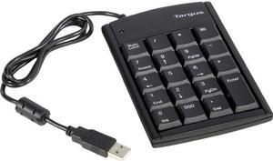 Targus Ultra Mini USB Keypad with USB Port Connector, True Plug-and-Play Device, Connects with Laptop, Desktop and Other Devices, Black (PAUK10U)