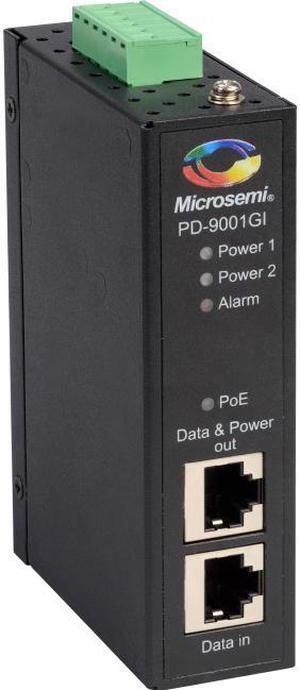 Microchip PD-9001GI/DC - PoE injector (DIN rail mountable) - DC 20 - 60 V - 30 Watt - output connectors: 1