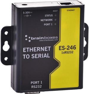 Brainboxes ES-246 1 Port RS232 Ethernet to Serial Adapter