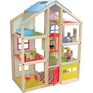Melissa & Doug Hi-Rise Wooden Dollhouse Melissa & Doug Hi-Rise Wooden Dollhouse