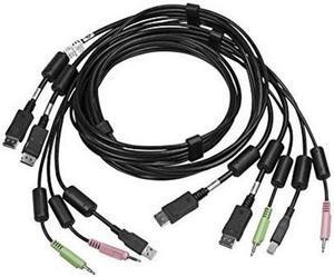Avocent 6 ft. USB keyboard, mouse & dual head DVI-I video cable with audio - Use with SV340-001 CBL0124