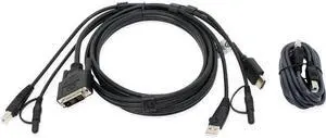 IOGEAR 6ft HDMI to DVI, USB KVM Cable Kit with Audio (TAA) IOGEAR 6ft HDMI to DVI, USB KVM Cable Kit with Audio (TAA)