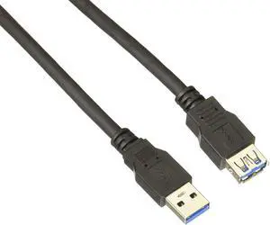 2m Black SuperSpeed USB 3.0 Extension Cable A to A - Male to Female USB 3.0 Extender Cable - USB 3.0 Extension Cord - 2