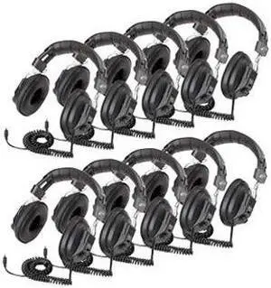 Califone 3068Av-10L Switchable Headphones Classpack