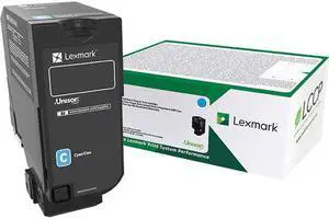 Lexmark 74C0HCG TAA High Yield Return Program Toner Cartridge - Cyan