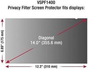 14 Inch Privacy Filter Screen Protector for Widescreen 16:9 Laptops with Anti-Glare and Anti-Scratch
