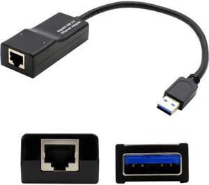 AddOn Lenovo 4X90E51405 Compatible USB 3.0 (A) Male to RJ-45 Female Black Adapter - 100% compatible