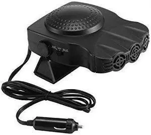 Portable Car Heater Fan, ixaer Car Vehicle Heating Cooling Fan 30 Seconds Fast Heating Quickly Defrosts Defogger 12V 150W Auto Ceramic Heater Cooling Fan 3-Outlet - Winter Auto Windscreen Heater Fan