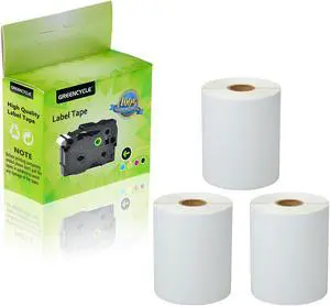 GREENCYCLE 3 Roll (250 Labels/Roll) Compatible Direct Thermal Paper Label 4 x 6 inch 1'' Core Blank Shipping Address Barcode Multi-function Labels For Zebra GK420T LP-2442 LP-2443 Label Printer