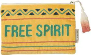 Primitives By Kathy Free Spirit Cosmetic Bag Zipper Pouch Primitives By Kathy Free Spirit Cosmetic Bag Zipper Pouch