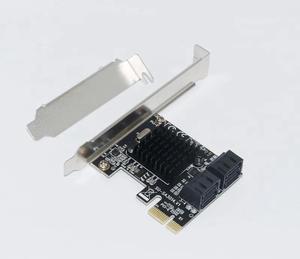 PCIE to SATA Card PCI E Adapter PCI Express to SATA3.0 Marvell 88SE9215 Expansion Card 4Port SATA III 6G for SSD HDD IPFS Mining