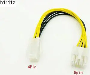 20cm ATX 4 Pin 4Pin to 8 pin 8Pin EPS 12V ATX Motherboard Power Supply Adapter Converter Cable For Bitcoin Miner Antminer Mining