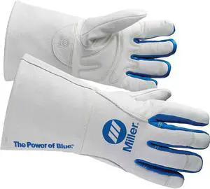 MILLER ELECTRIC 263333 Performance Welding Gloves, Gauntlet Cuff, Keystone