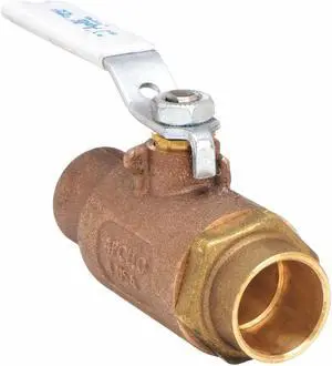APOLLO VALVES 70LF24201 3/8" Sweat Bronze Ball Valve Inline