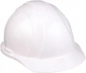 ERB SAFETY WEL19761WH Hard Hat, Americana, Polyethylene, 4 Point Pinlock, Type