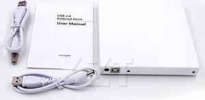 AT RW Burner Writer External Optical Drives DVD ROM Player for Laptop Computer pc, Windows7/8 USB 2.0 DVD Drive Combo CD