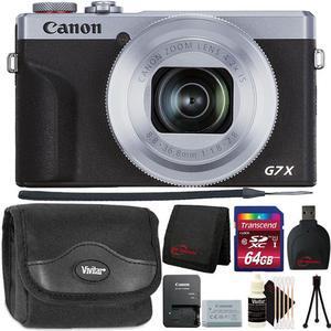 Canon PowerShot G7 X Mark III Wi-Fi Digital Camera Silver Ultimate Accessory Bundle