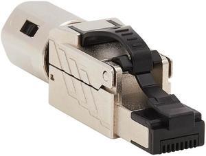 Tripp Lite N238-P01-MPTL-A Cat6a RJ45 Plug - MPTL, Shielded, 100W High-Power PoE & PoE++, Zinc Die-Cast, Black, TAA Tripp Lite N238-P01-MPTL-A Cat6a RJ45 Plug - MPTL, Shielded, 100W High-Power PoE & PoE++, Zinc Die-Cast, Black, TAA