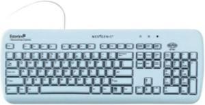 Esterline Essential Washable 104-Key Medical Flat Keyboard - Light Blue