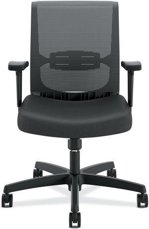 HON HONCMS1AUR10 Convergence Task Chair, Swivel-Tilt, Black Vinyl