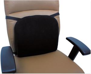 Cooling Gel Memory Foam Backrest, 14 1/8 x 2 3/4 x 14 1/8, Black ALECGC411