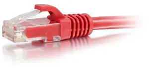 C2G 50806 9 ft. Cat6a Snagless Unshielded (UTP) Ethernet Network Patch Cable - Red