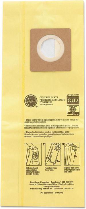HushTone Vacuum Bags Yellow 10/Pack AH10243