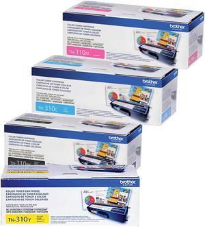 Brother TN310  Standard Yield Toner (4) Pack.  Includes (1) TN310BK, (1) TN310C, (1) TN 310M, (1) TN310Y