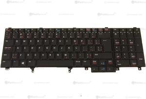 New French English Dell OEM Precision M6800 Laptop Keyboard Non-Backlit DP0HM