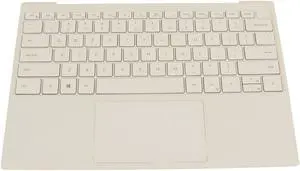 New Dell OEM XPS 9300 Touchpad Palmrest Keyboard Assembly White 979W4 GT8XM