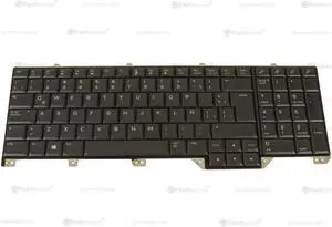 New SPANISH OEM Alienware Area-51m Backlit Laptop Keyboard Assembly WDMJ8
