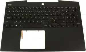 French English Dell OEM G Series G5 5500 Palmrest Backlit Laptop Keyboard MMGVT