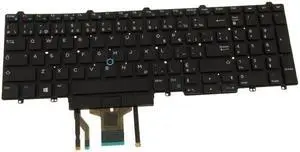 French Canadian Dell OEM Latitude E5550 Precision 3510 Laptop Keyboard KPCMD