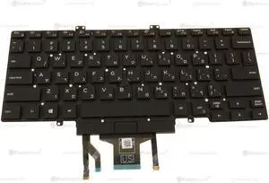 New Hebrew Dell OEM Latitude 5400 Backlit Laptop Keyboard Dual Point 3T97G