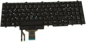 SPANISH Dell OEM Latitude E5550 Precision 3510 7510 Laptop Keyboard 5Y0RX