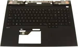 SPANISH Dell OEM G Series G7 7700 Palmrest Backlit Laptop Keyboard DXXVM