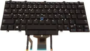 US INTL Dell OEM Latitude 5490 7490 5495 Laptop Backlit Laptop Keyboard 4VMV0