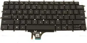 New US INTL Dell OEM Latitude 9510 9520 Backlit Keyboard 23PXK G3CMD