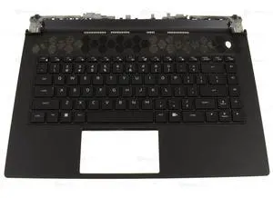 New OEM Alienware m15 R7 Palmrest Keyboard RGB Per Key Assembly 7PVXG