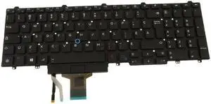 New FR-CAN-PQ Dell OEM Latitude E5550 Precision 3510 7510 Laptop Keyboard 55PM5