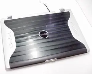 New Dell OEM XPS M1710 17" LCD Back Cover Lid w/Hinges and LED Lights BLACK