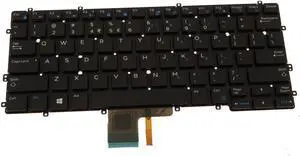 New US INTL Dell OEM Latitude 13 7370 Laptop Keyboard  Backlight R8H75