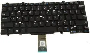 Non-Backlit US Keyboard for Dell Latitude 3340 3350 5480 5490 5491 5495 7480 7490 E5450 E5470 E7450 E7470 Laptops - Replaces 94F68 41MMG