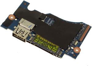 Dell OEM XPS 9350 9360 USB Port SD Card Reader IO Circuit Board With FP 4F73T